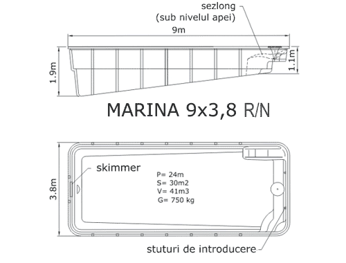 Marina Pool Dimensions