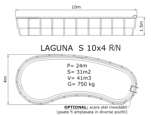 Laguna Kidney Pool Dimensions