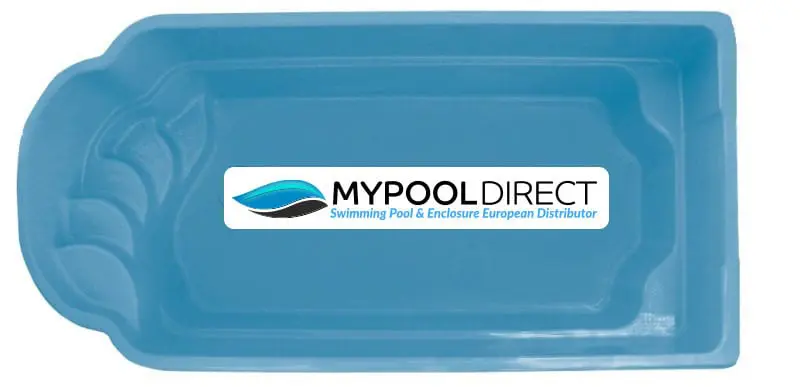 Ibiza 6M X 3M X 1.4M Swimming Pool Ibiza Ii Fibreglass Pool