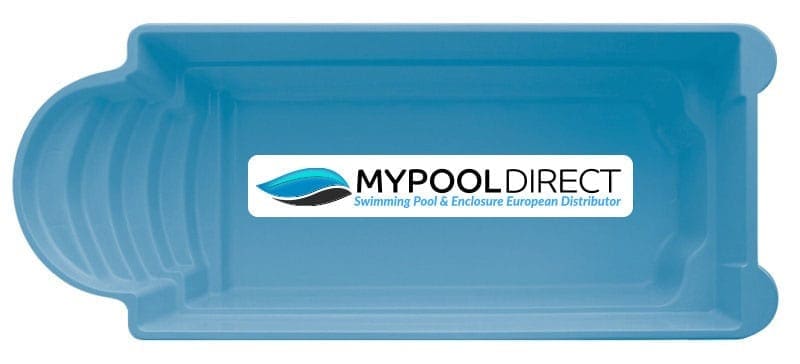 Kapri 6.4M X 3.15M X 1.5M Swimming Pool Kapri Fibreglass Pool