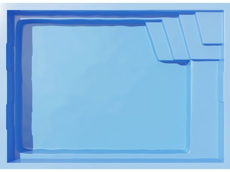 Orlando 4M X 2.5M X 1.4M Swimming Pool Orlando Fibreglass Swimming Pool