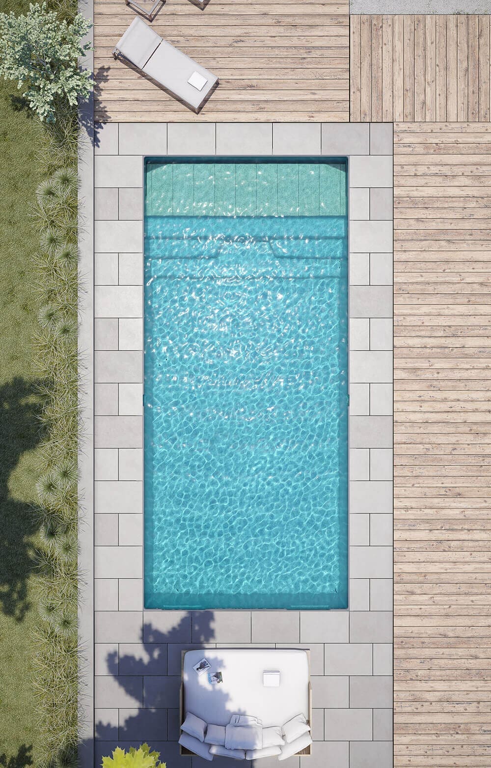 Pearl Range – Safe Swimming Pool With Shutter Submerged Under The Deck