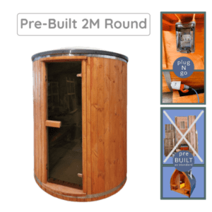 Woodland Red Effect Tube Sauna